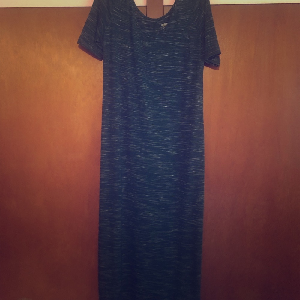Forest Green Maxi 3/4 Length Sleeve Dress